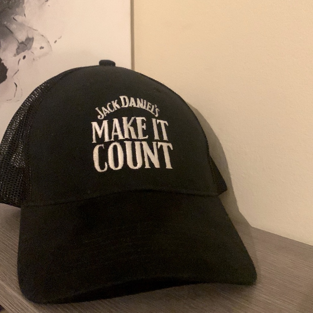 🚙📦💨Jack Daniels “Make It Count” Embroidered Baseball Trucker Mesh Cap Hat